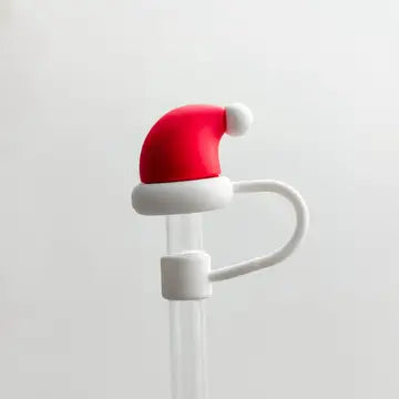 Festive Christmas Straw Toppers – Reusable Holiday Drink Accessories