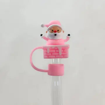 Festive Christmas Straw Toppers – Reusable Holiday Drink Accessories